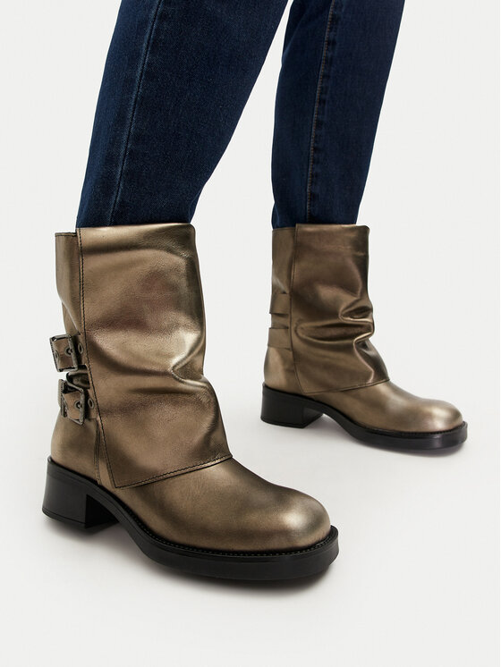 Steve Madden Steve Madden Botki Bonfire SM11003415 Złoty
