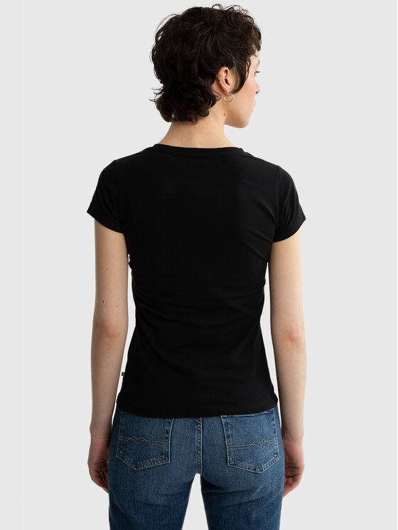 BIG STAR BIG STAR T-Shirt CLASSACA Czarny Slim Fit