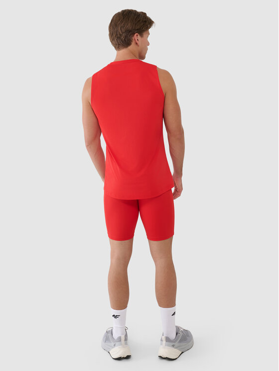4F 4F Szorty sportowe NOS Czerwony Slim Fit