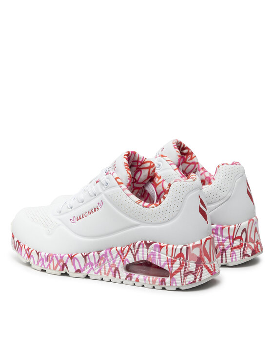 Skechers Skechers Snīkeri Uno Loving Love 155506/WRPK Balts