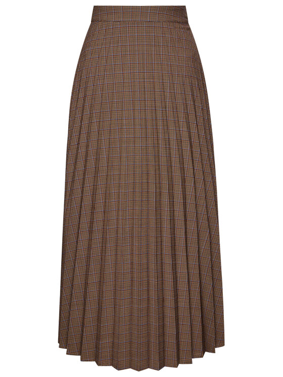 Marc O Polo Jupe plissee 008 0225 20213 Marron Regular Fit