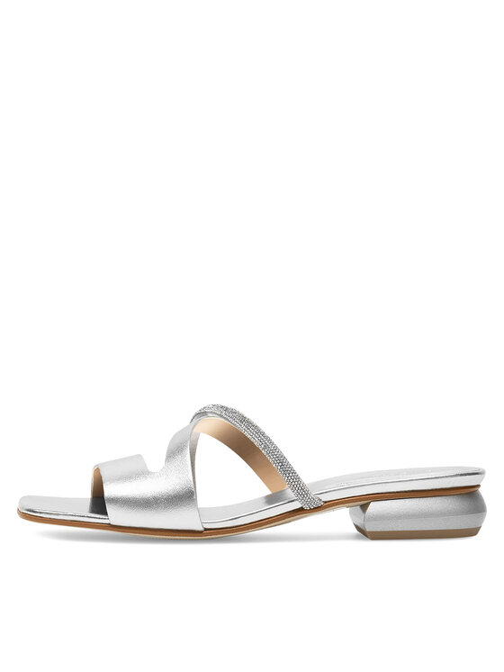 Badura Badura Klapki BRITTOLI-A022-01-01 Srebrny