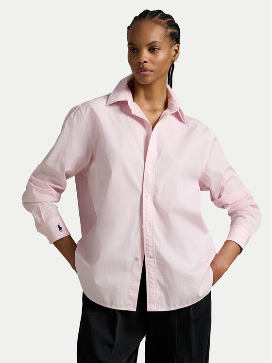 Polo Ralph Lauren Koszula 211968220003 Różowy Oversize