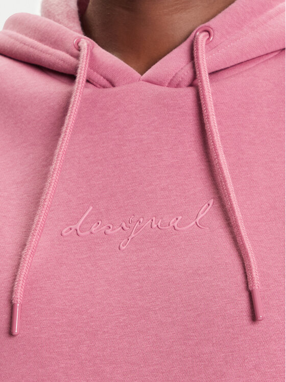 Desigual Desigual Felpa Basic 25WWSK13 Rosa Regular Fit
