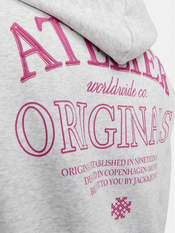Jack&Jones Jack&Jones Felpa Santorini 12253126 Bianco Oversize