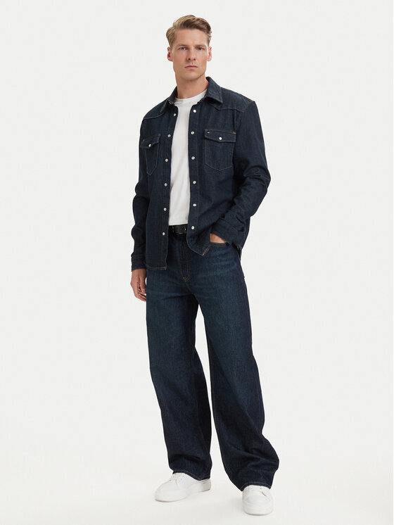 Calvin Klein Calvin Klein Traperice LV04RG785G Tamnoplava Baggy Fit