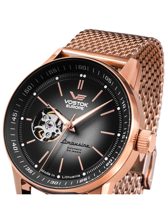 Vostok Europe Vostok Europe Zegarek NH38A/560B682B Różowe złoto