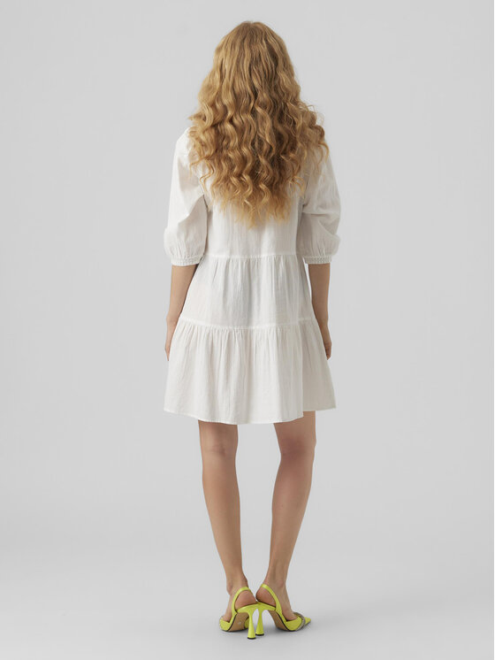 Vero Moda Vero Moda Vasaras kleita Pretty 10279712 Balts Regular Fit