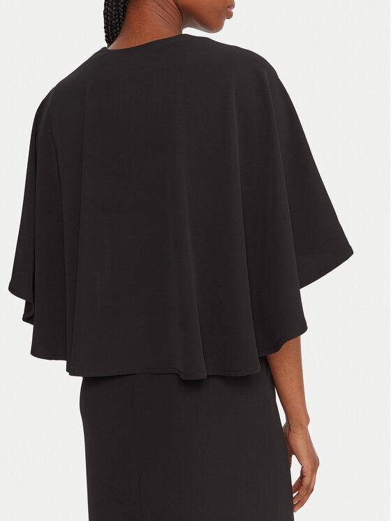 KAOS KAOS Coctailkleid RI1MR013 Schwarz Regular Fit