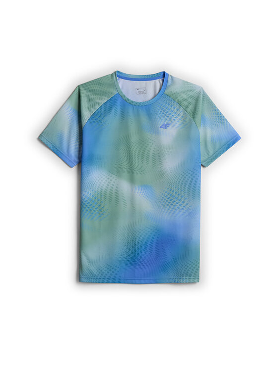 4F 4F Koszulka techniczna SERVE & SMASH Zielony Regular Fit