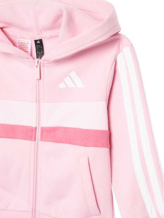 adidas adidas Trenerka Seasonal Essentials Tiberio 3-Stripes JI6206 Ružičasta Regular Fit