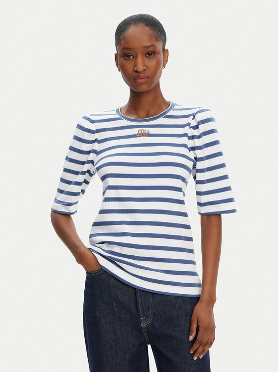 Munthe Tričko Parsa 252110025264 Modrá Regular Fit