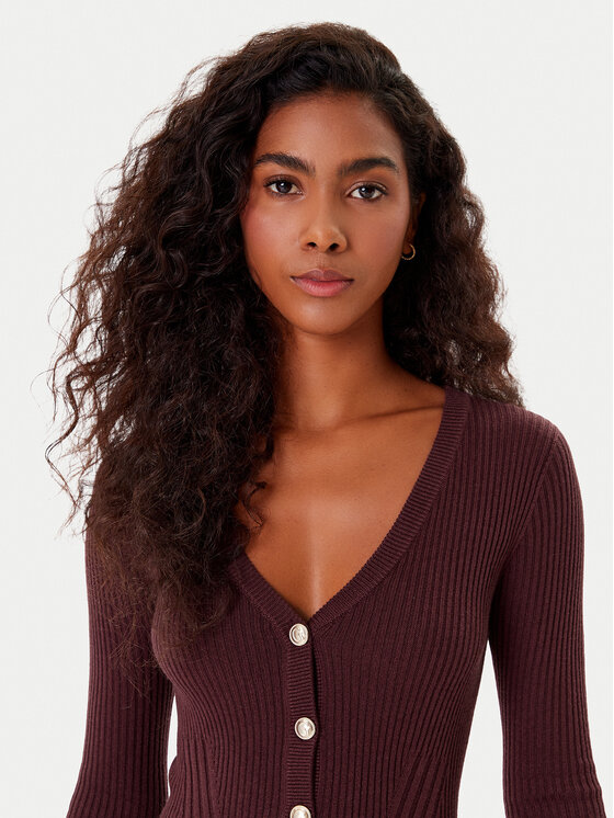 Guess Guess Cardigan W5BR16 Z3OW2 Bordeaux Slim Fit