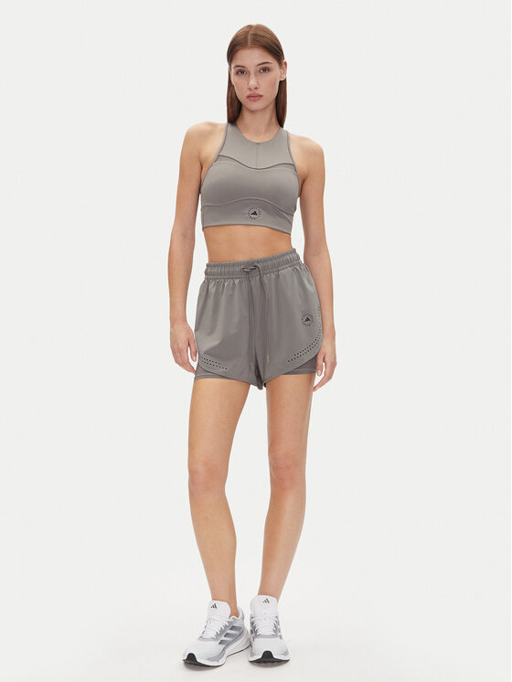adidas by Stella McCartney adidas by Stella McCartney Sporta šorti TruePurpose 2-in-1 JI5220 Pelēks Regular Fit