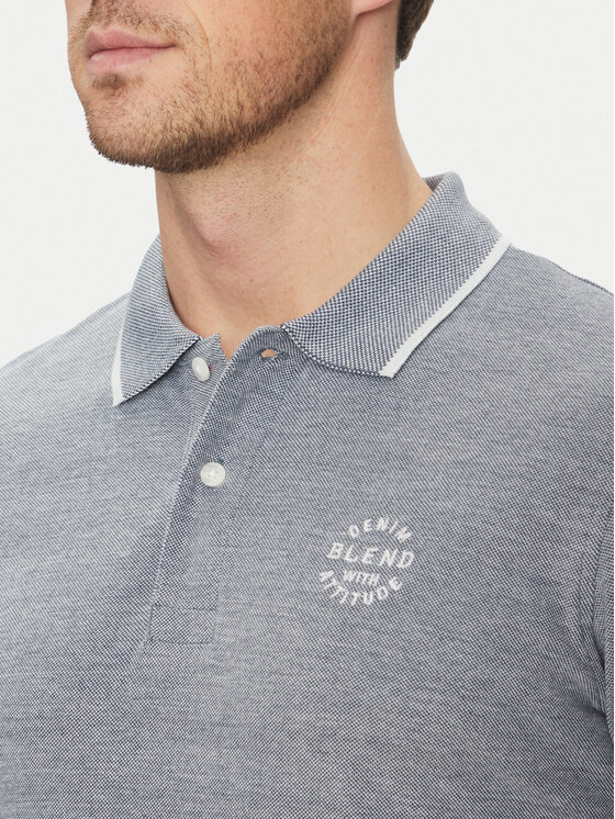 Blend Blend Polo 20708180 Niebieski Regular Fit
