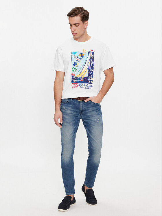 Polo Ralph Lauren Polo Ralph Lauren T-Shirt 710926890001 Bílá Regular Fit