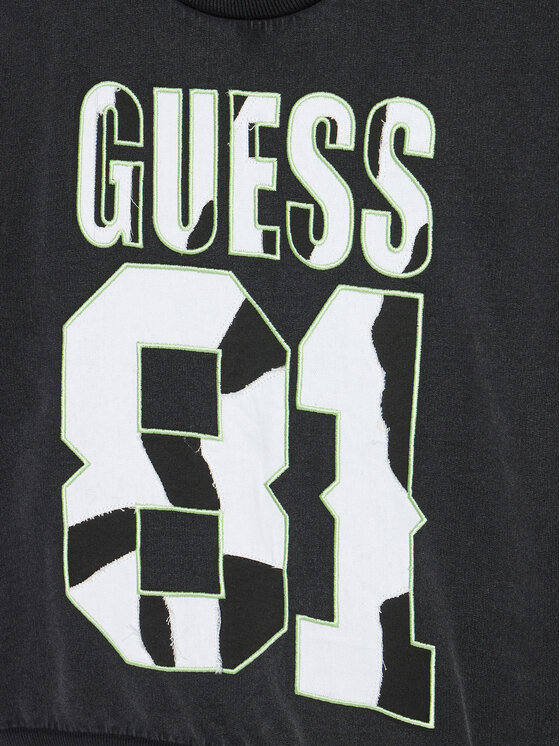 Guess Guess Μπλούζα L4YQ08 KA6R4 Μαύρο Regular Fit