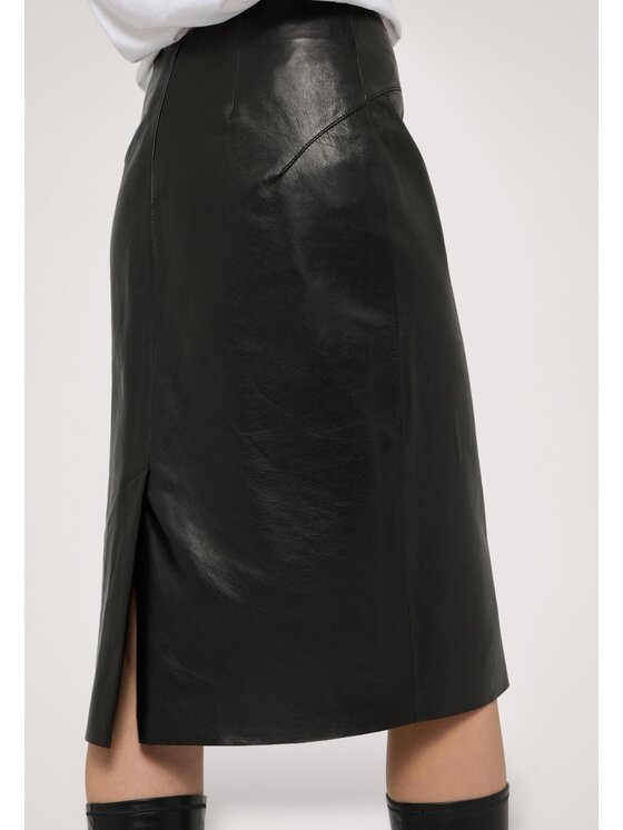 Trussardi Trussardi Gonna di pelle 1307A000647N033 Nero Regular Fit