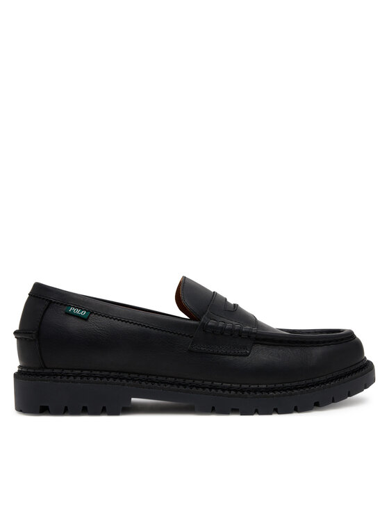 Polo Ralph Lauren Mocassini Jett Lug-Sole 803961420001 Nero, taglia : 42