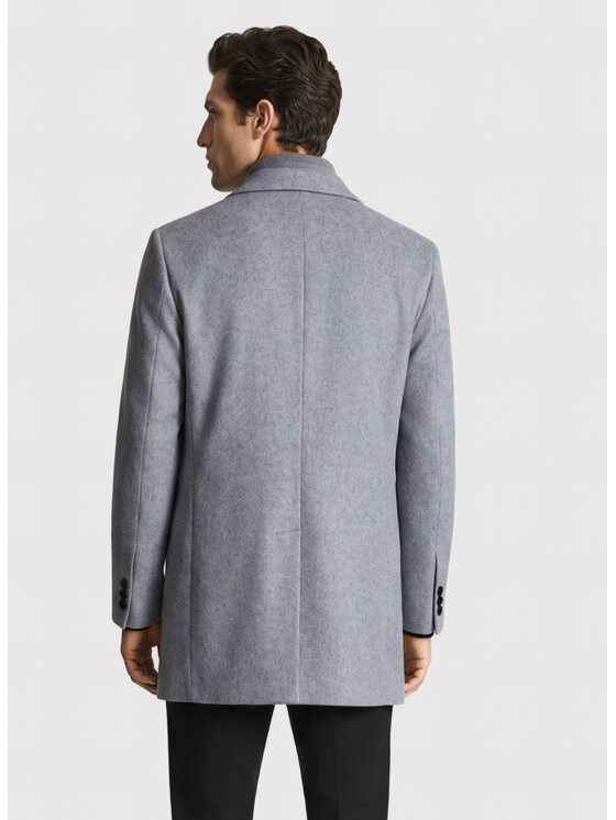 Pako Lorente Pako Lorente Płaszcz wełniany P26WF-7X-012 Szary Straight Fit