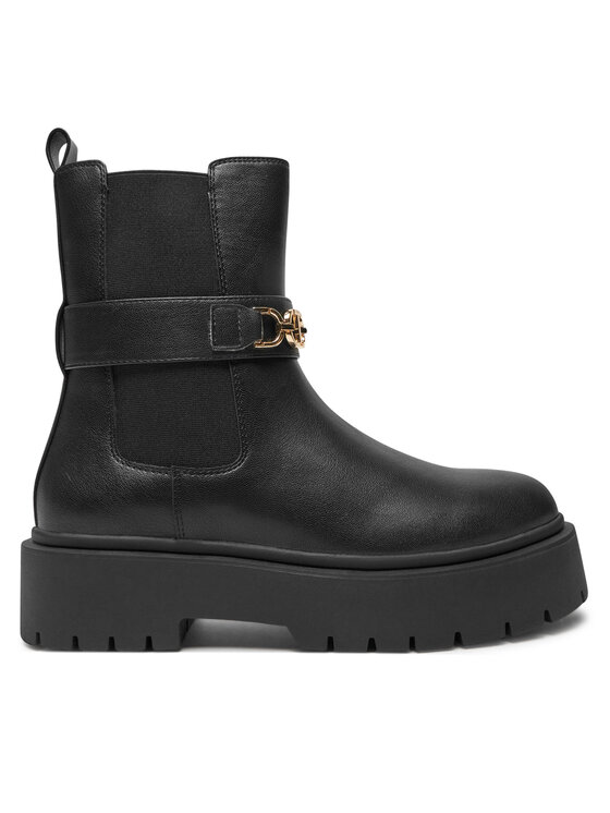 TWINSET TWINSET Kotníková obuv s elastickým prvkem 242TCP064 Černá