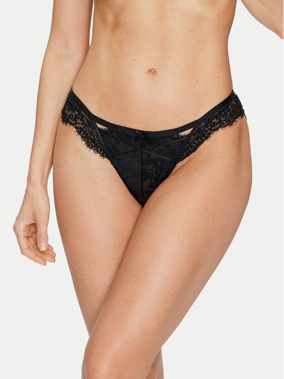 Hunkemöller Hunkemöller Дамски бикини тип бразилиана Arabella 204629 Черен