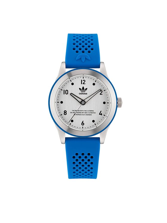 Adidas Originals Sat Code Three Watch AOSY23032 Srebrna