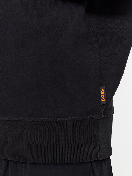 BOSS Boss Pulóver Weteamhood 50497143 Fekete Relaxed Fit