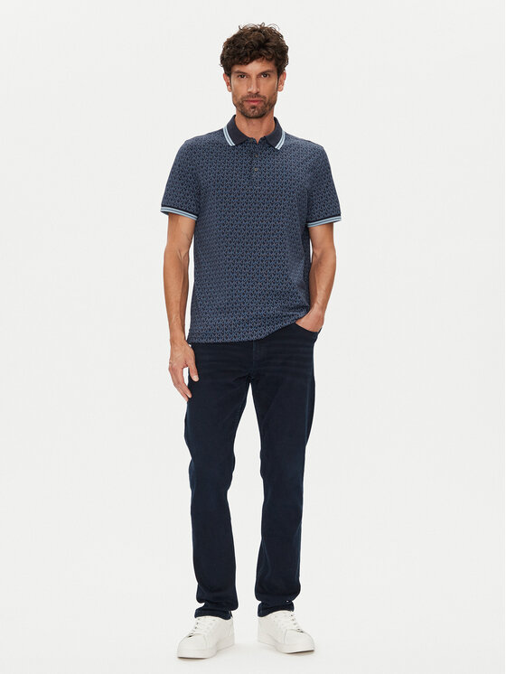 Michael Kors Michael Kors Polo CS550V85KS Granatowy Regular Fit