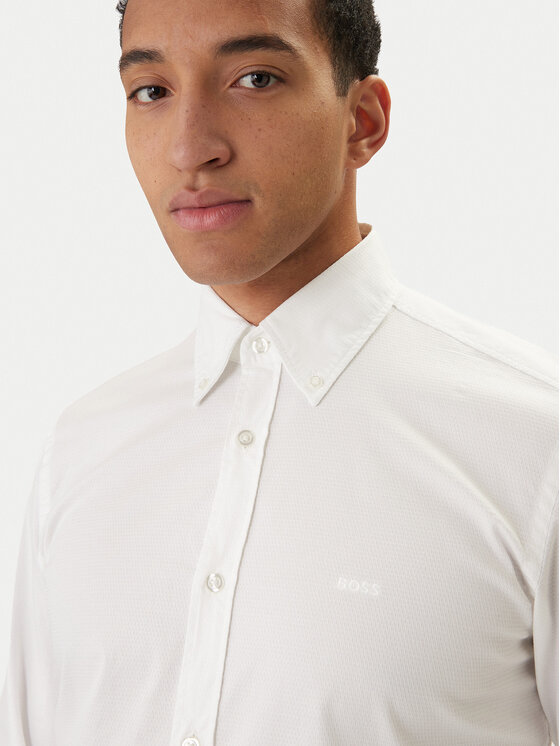 BOSS BOSS Camicia Rickert 50553001 Bianco Regular Fit