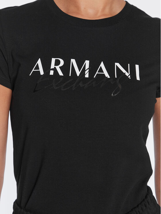 Armani Exchange Armani Exchange T-Shirt 3RYTBK YJDTZ 1200 Czarny Regular Fit