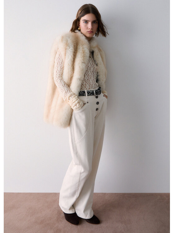 Liu Jo Liu Jo Pantaloni di tessuto WF6114T1819X0659 Bianco Regular Fit