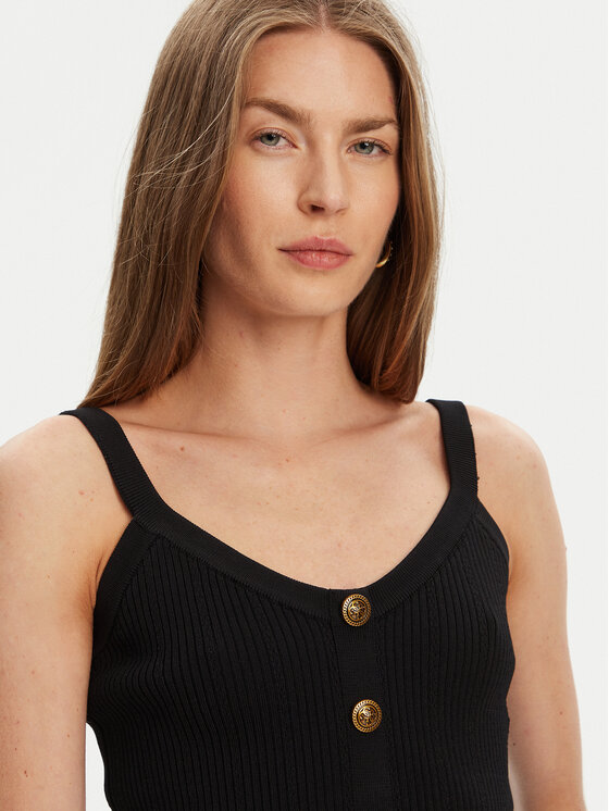 Guess Guess Τοπ W5YR10 Z0130 Μαύρο Regular Fit