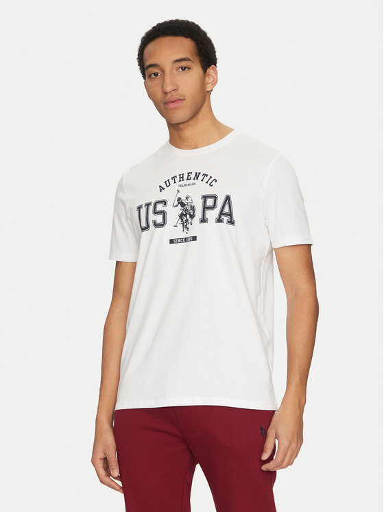 U.S. Polo Assn. T-krekls MUP4083 Balts Regular Fit