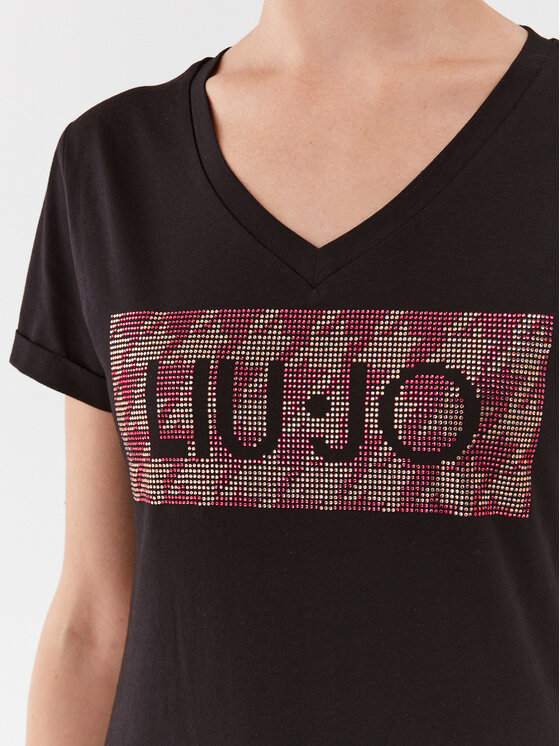 Liu Jo Liu Jo T-särk MF3338 JS923 Must Regular Fit