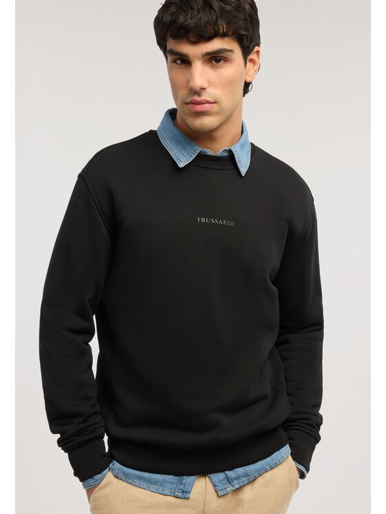 Trussardi Trussardi Felpa G8238000121N033 Nero Regular Fit