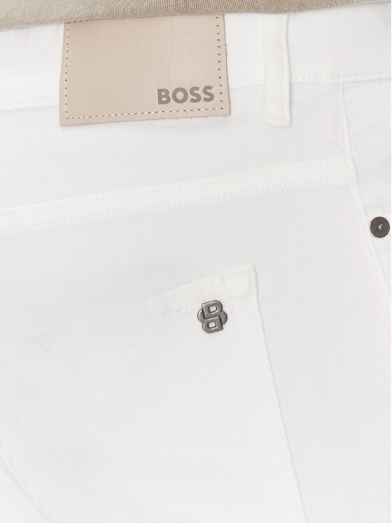 BOSS BOSS Jeansy Delaware Bo 50537832 Biały Slim Fit