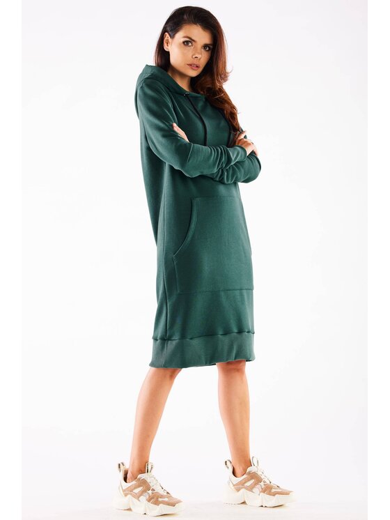 Infinite You Infinite You Vestito di maglia M273 Verde Basic Fit