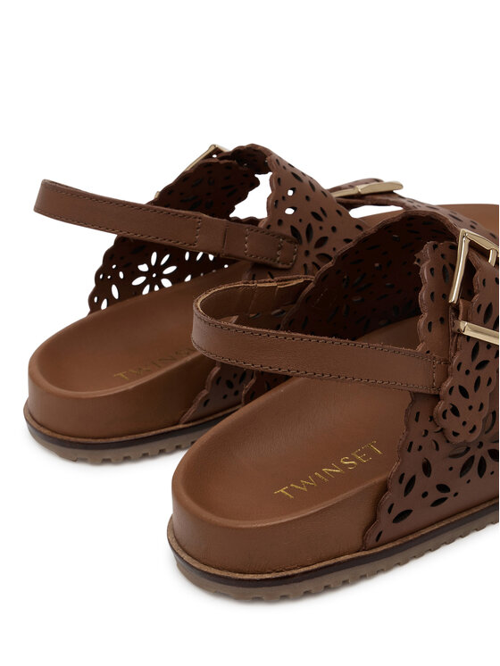 TWINSET TWINSET Sandale 251GCJ046 Smeđa