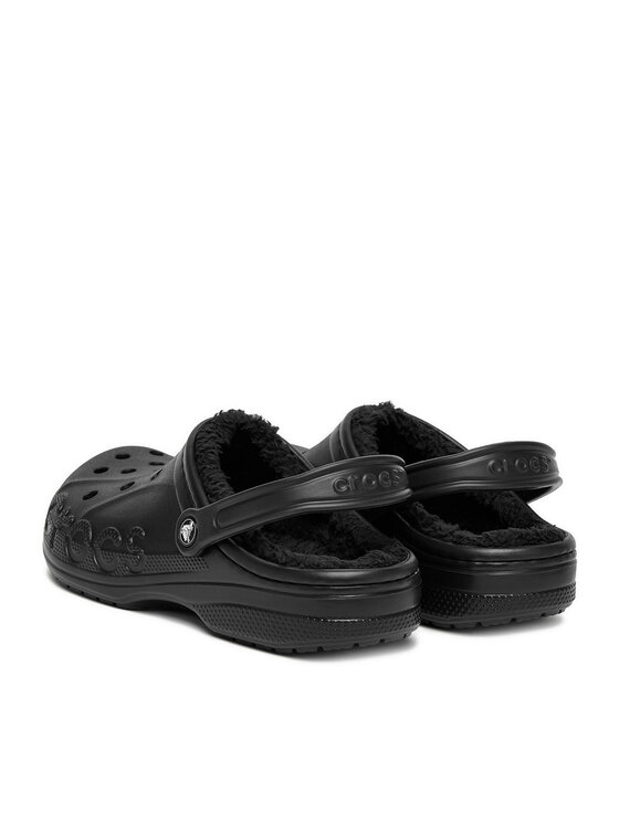 Crocs Crocs Iešļūcenes C-BAYA LINED CLOG 205969-060 Melns