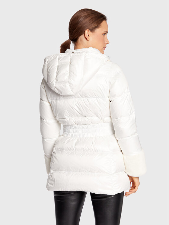 TWINSET TWINSET Pehelykabát 222TP2203 Fehér Regular Fit