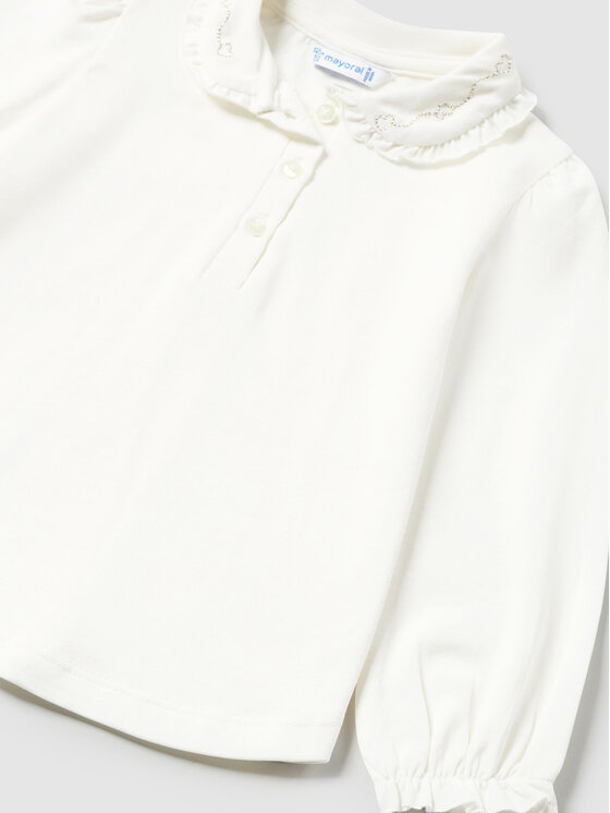 Mayoral Mayoral Bluse 104 Écru Regular Fit