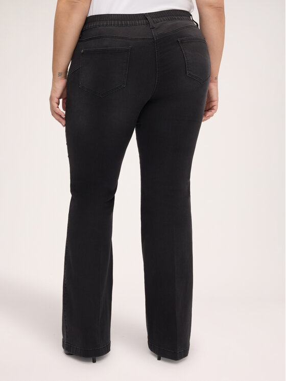 Fiorella Rubino Fiorella Rubino Jeansy P425T105335N033 Czarny Flare Fit