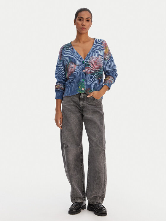Desigual Desigual Kardigan 26SWJF19 Plava Regular Fit