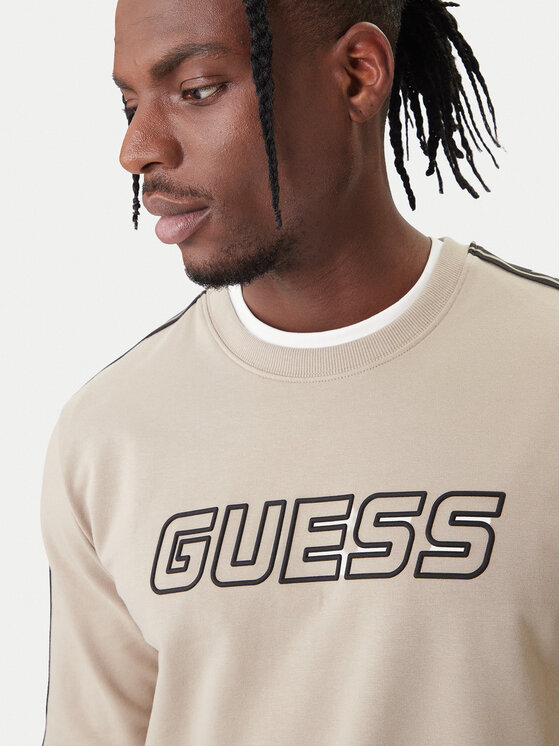 Guess Guess Mikina Z4GQ24 K6ZS1 Béžová Regular Fit