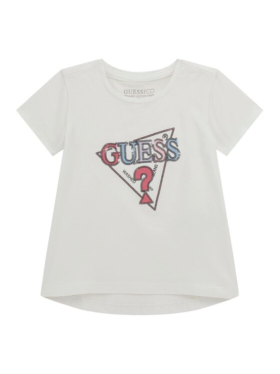 Guess Kids Guess Kids Top 176321 Biały Classic Fit