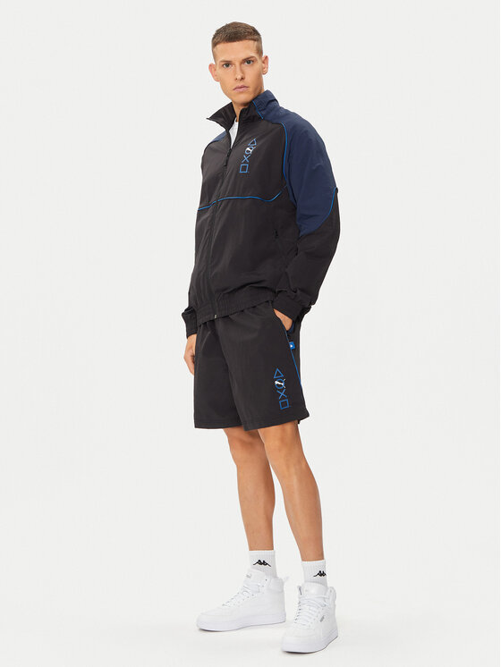 Puma Puma Sportske kratke hlače PLAYSTATION 624703 Crna Loose Fit