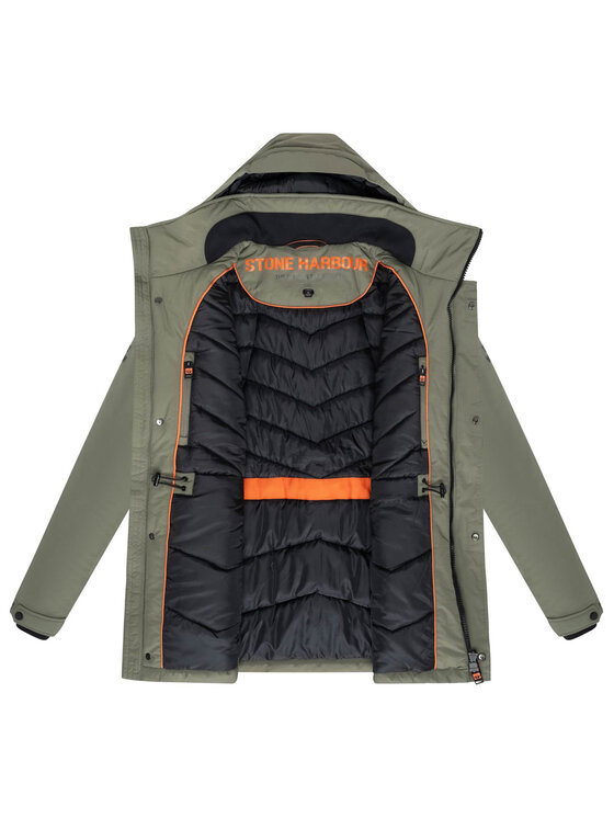 Stone Harbour Stone Harbour Kurtka zimowa Wadiim Zielony Regular Fit