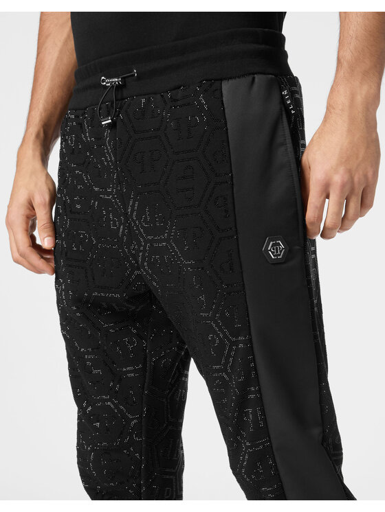 PHILIPP PLEIN PHILIPP PLEIN Spodnie dresowe 23125 Czarny Jogger Fit