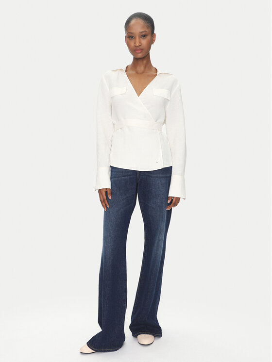 Tommy Hilfiger Tommy Hilfiger Košulja WW0WW44697 Écru Regular Fit